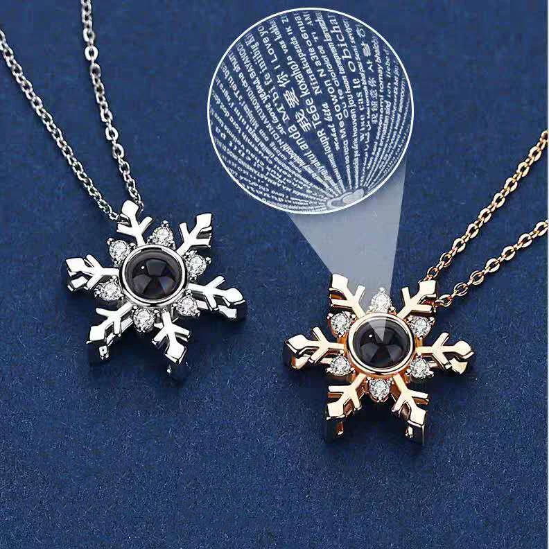 New Snow Projection Necklace For Women