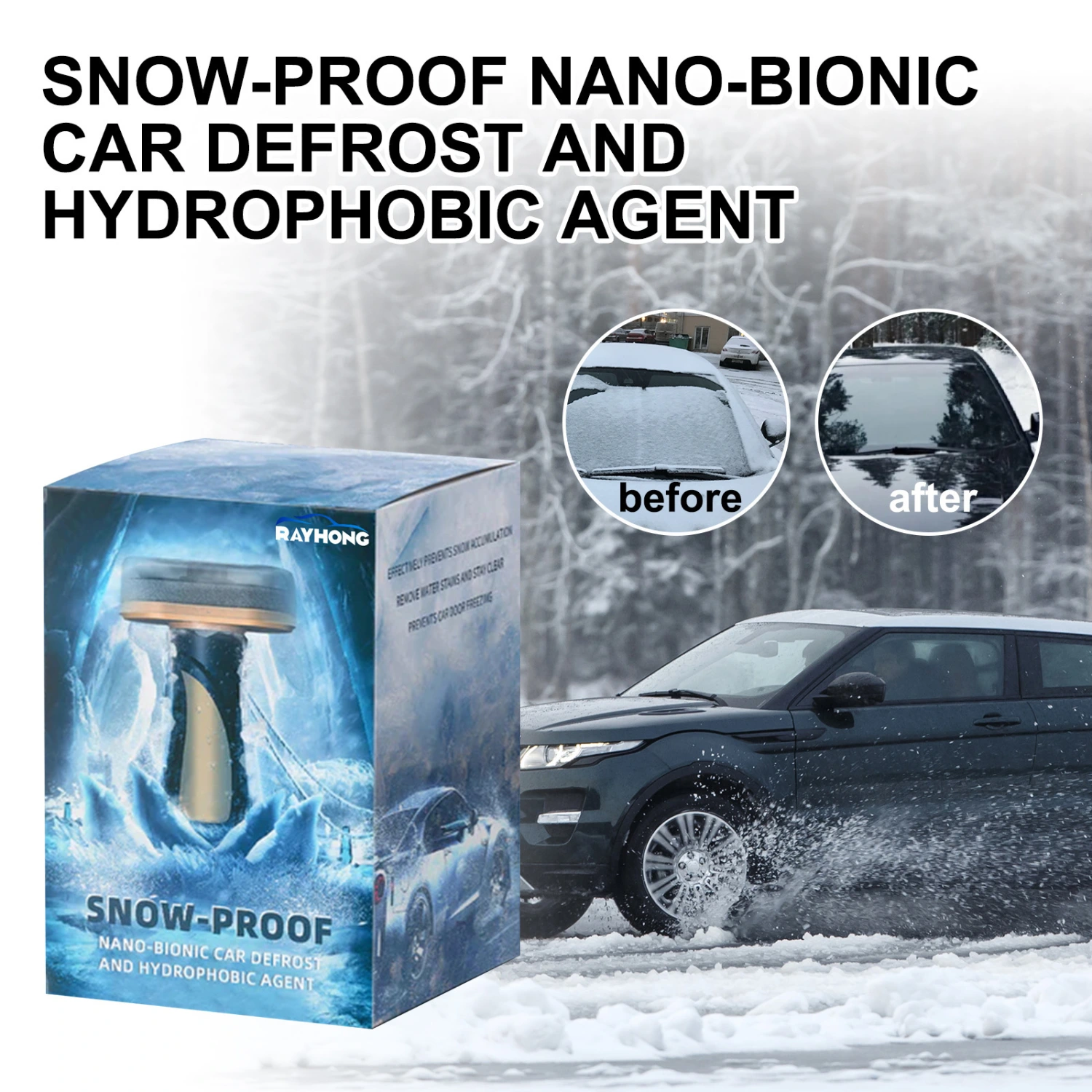 Fast And Convenient Hydrophobic Nano Coating Car Snow Brush