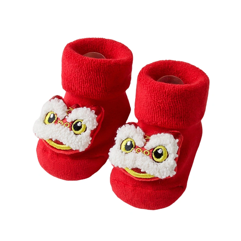 Baby Girls Boys Warm Anti-slip Animal Doll Holiday New Year Socks