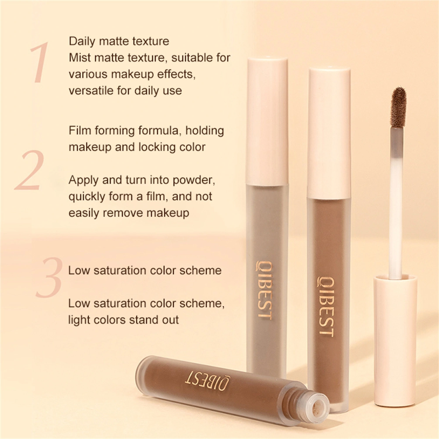 Liquid Eyeshadow Set 8 Colors Natural Matte Liquid Eyeshadow 