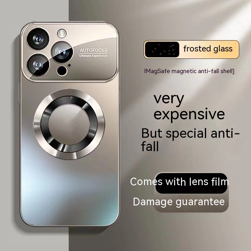 Large Window Magnetic Phone Case Frosted Protective Cover