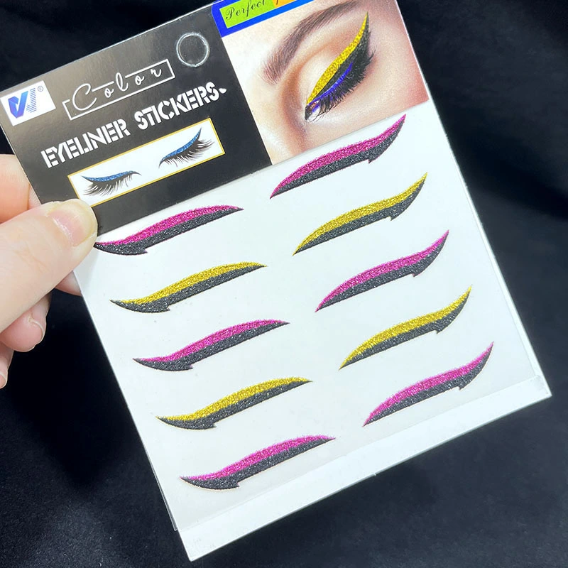 Stage Performance Nightclub Eye Makeup Diamond Pearlescent Eyeliner Stickers