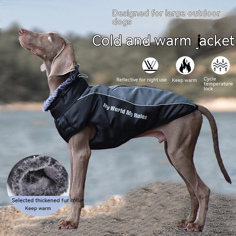 Autumn And Winter Pet Warm Reflective Padded Coat