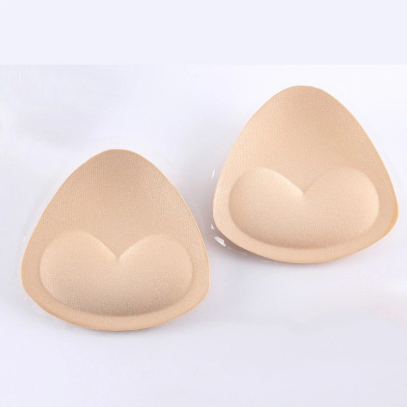 Silicone Nubra Self-adhesive Triangle Heart-shaped Swimsuit Evening Dress Thickened Sponge