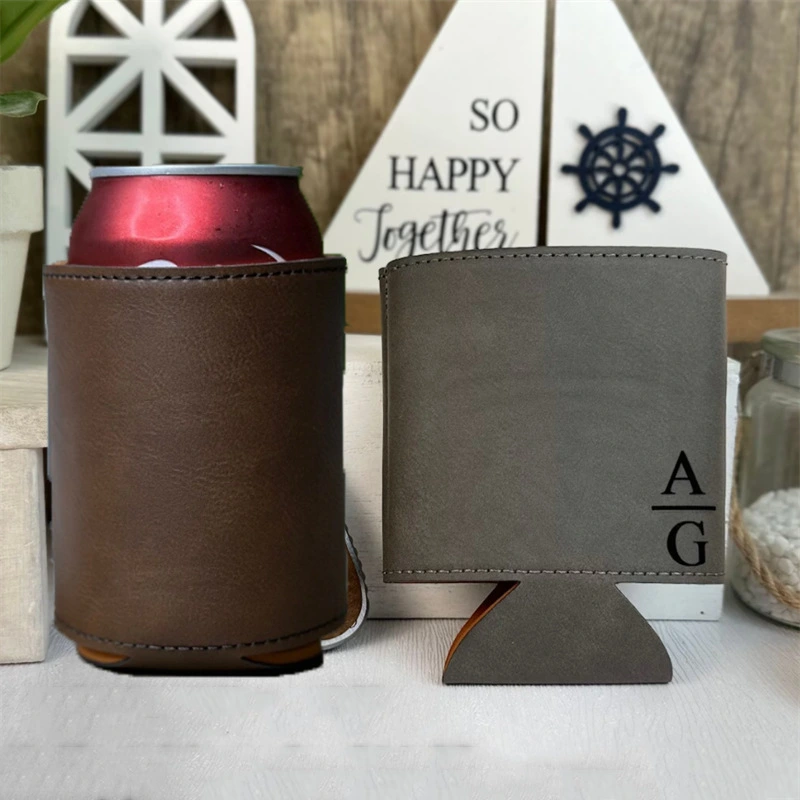 Beer Bottle Leather Outdoor Drinks Beverage Cup Sleeve