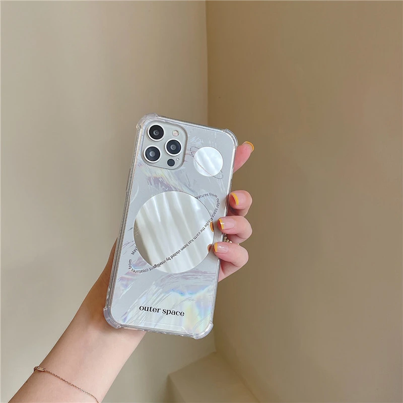 Cool Wind Space Planet Mirror Niche Phone Case