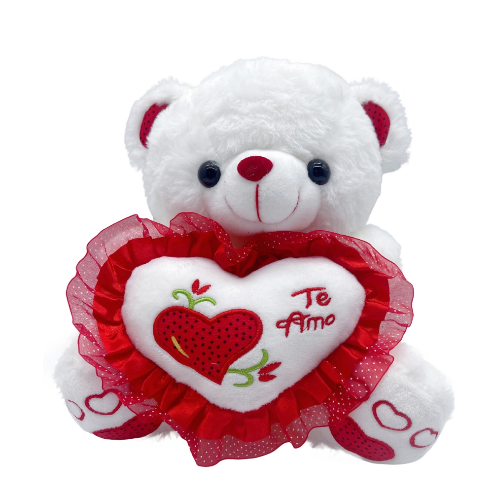 Plush Bear, Cute Heart Soft Stuffed Toy Valentines Day Doll Gift