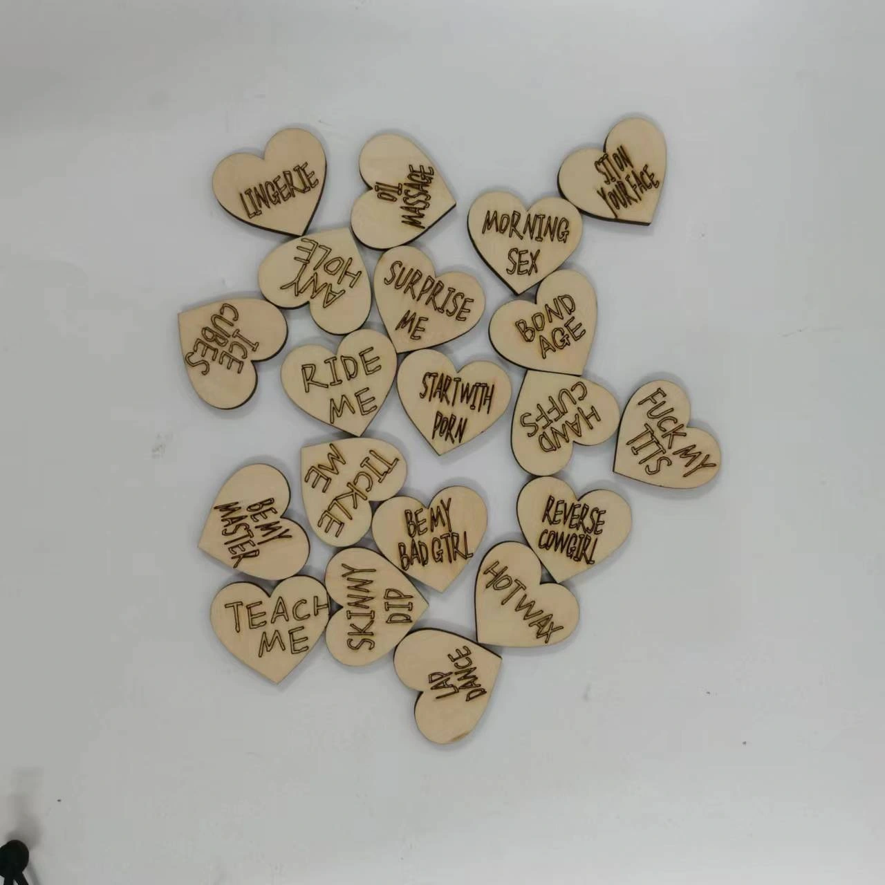 Wooden Small Brand Heart-shaped Round Small Wooden Board