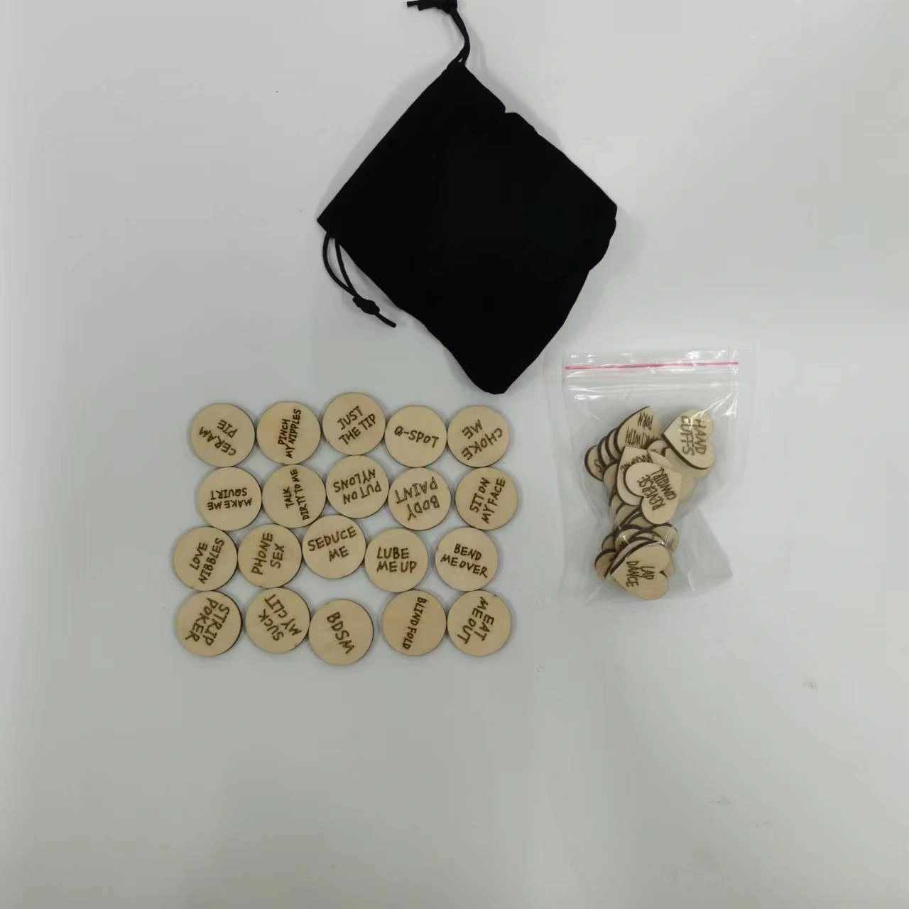 Wooden Small Brand Heart-shaped Round Small Wooden Board