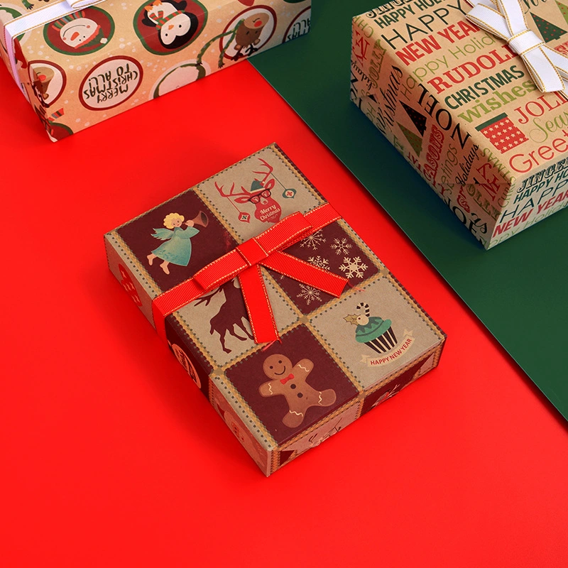 Christmas Gift Packaging Kraft Paper Vintage Gift