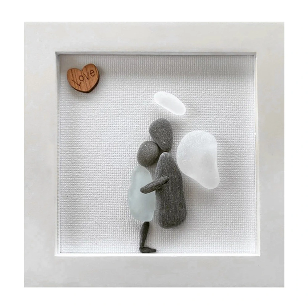 Couple Photo Frame, Sea Glass Crafts Keepsake Birthday Wedding Gift