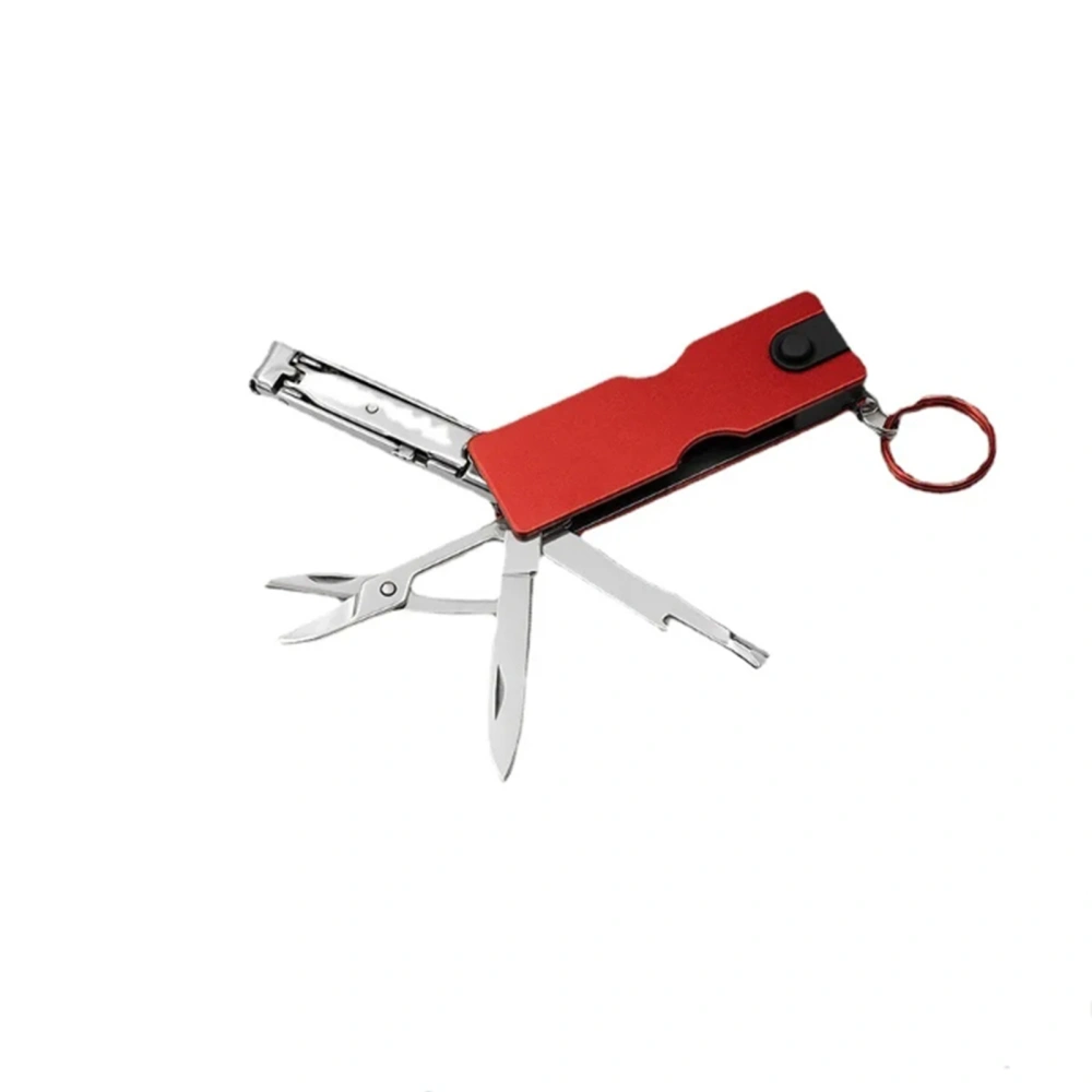 9-Function Manicure Keychain Multi-Tool, Nail File, Scissors