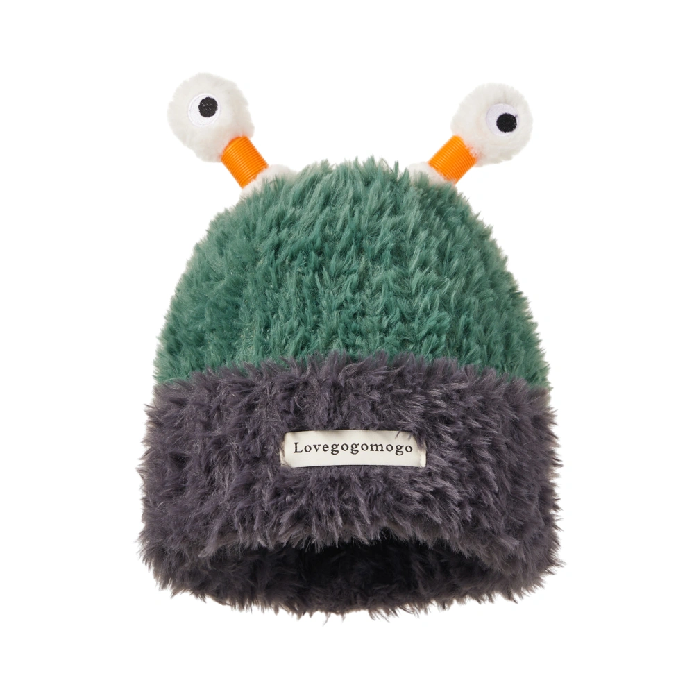 Light Up Fuzzy Hats with Tentacles for Adult Big Eyes LED Beanie