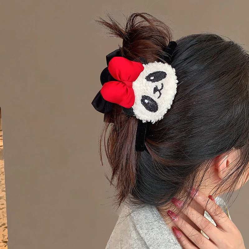 Female Online Influencer Sweet Ribbon Bow Barrettes