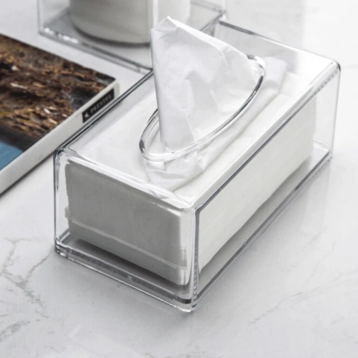 Transparent Acrylic Tissue Box Paper Extraction Box