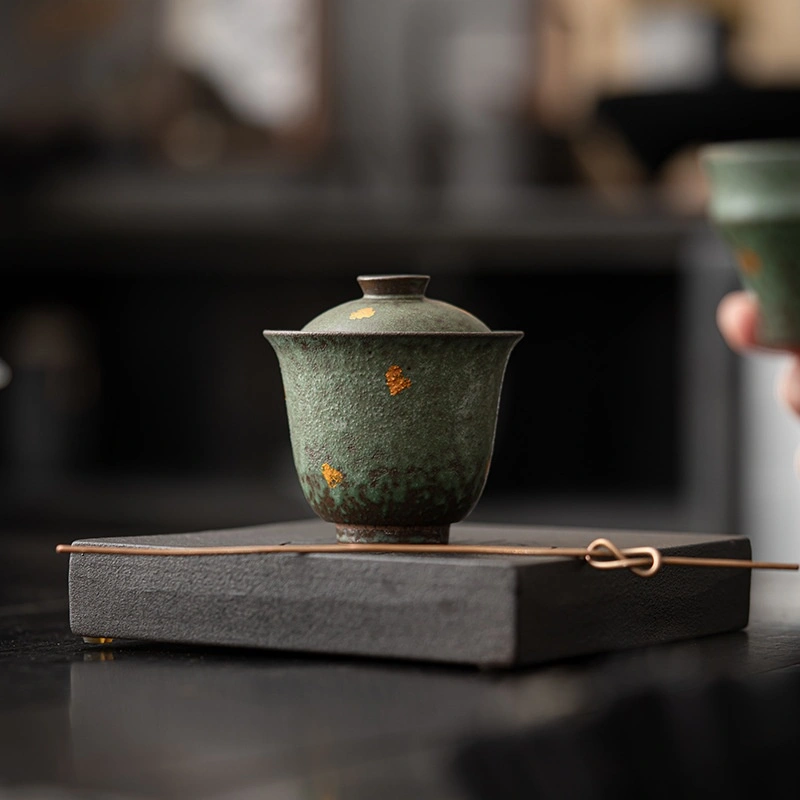 Retro Copper Glazed Household Tea Cups