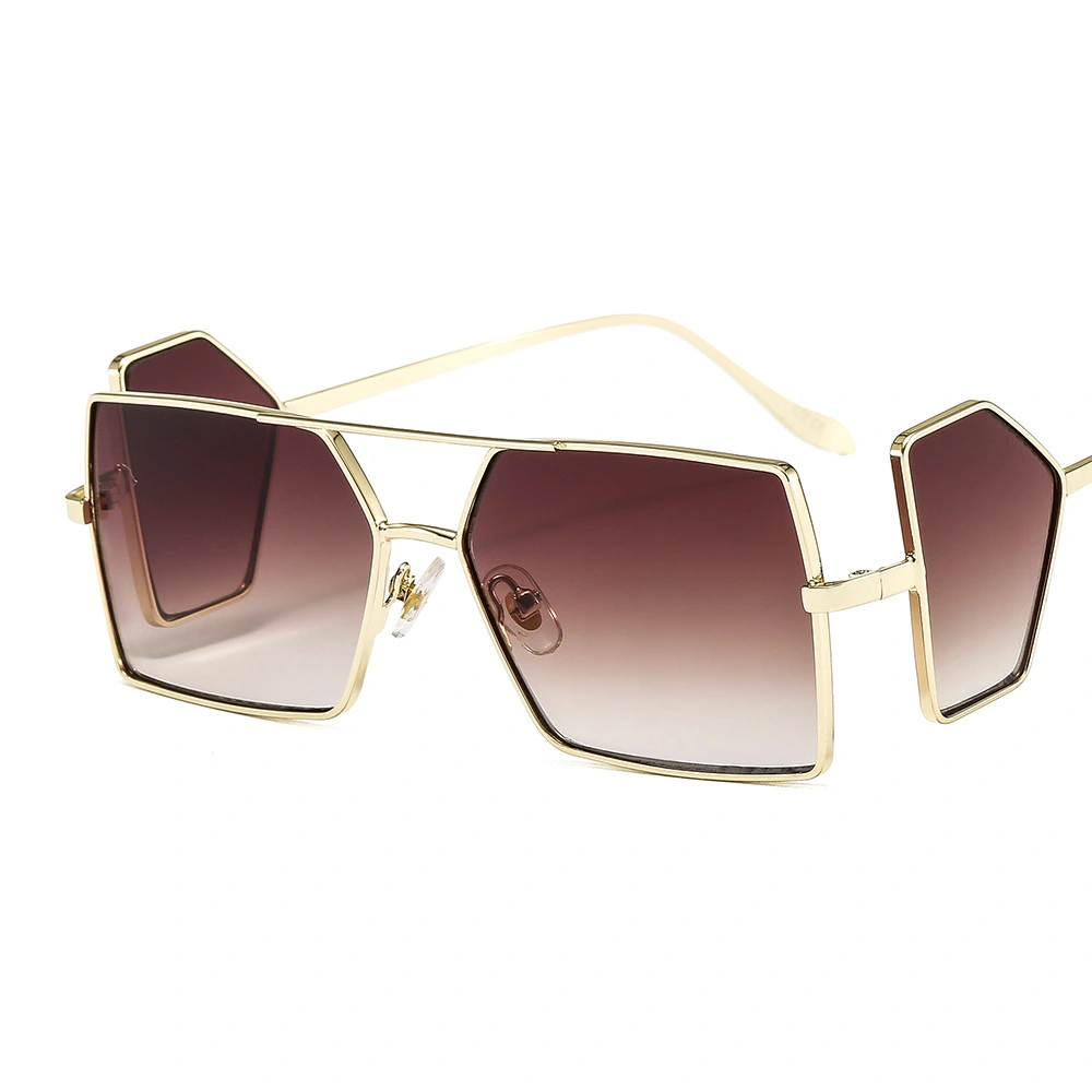 Punk Metal Side Lens Square Sunglasses