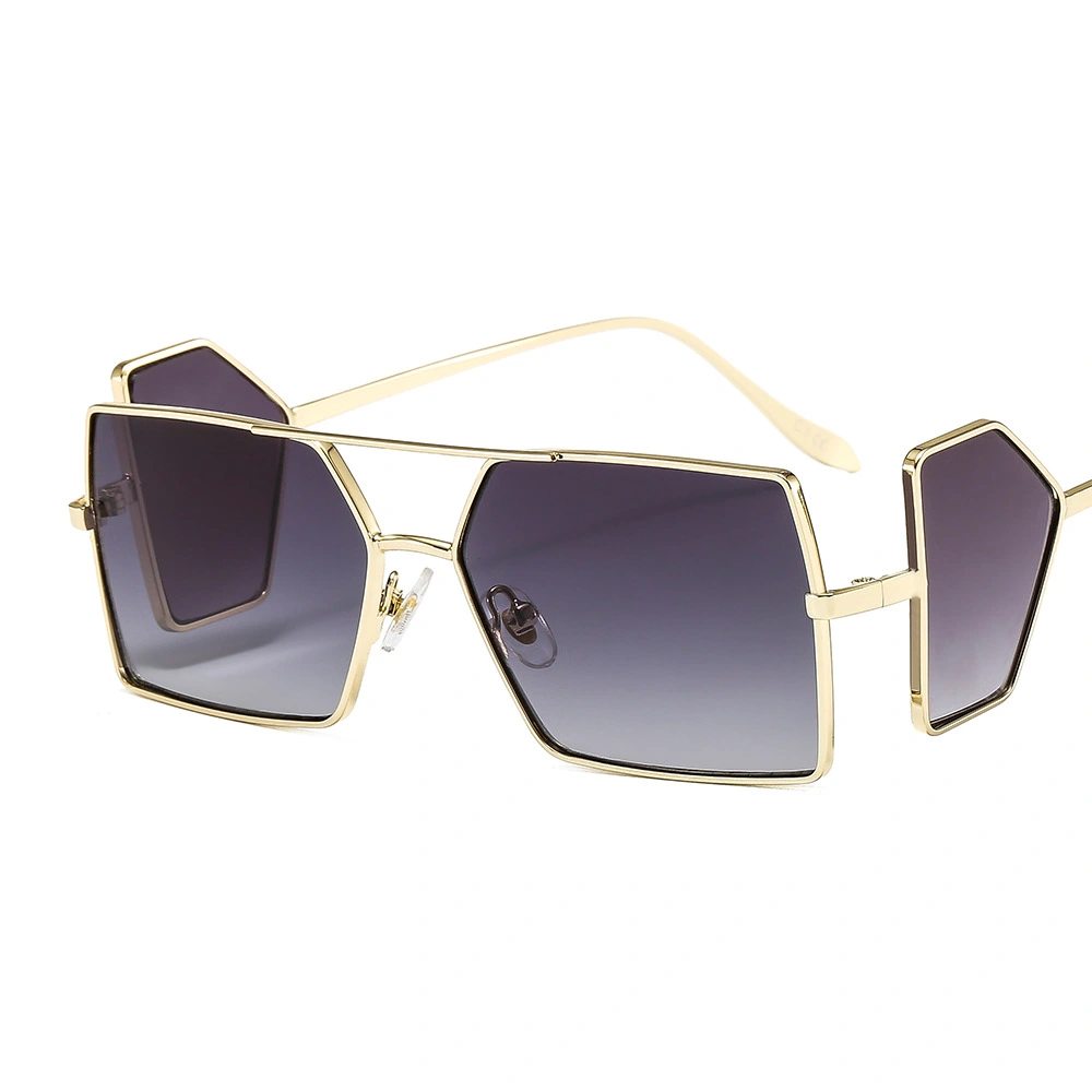 Punk Metal Side Lens Square Sunglasses