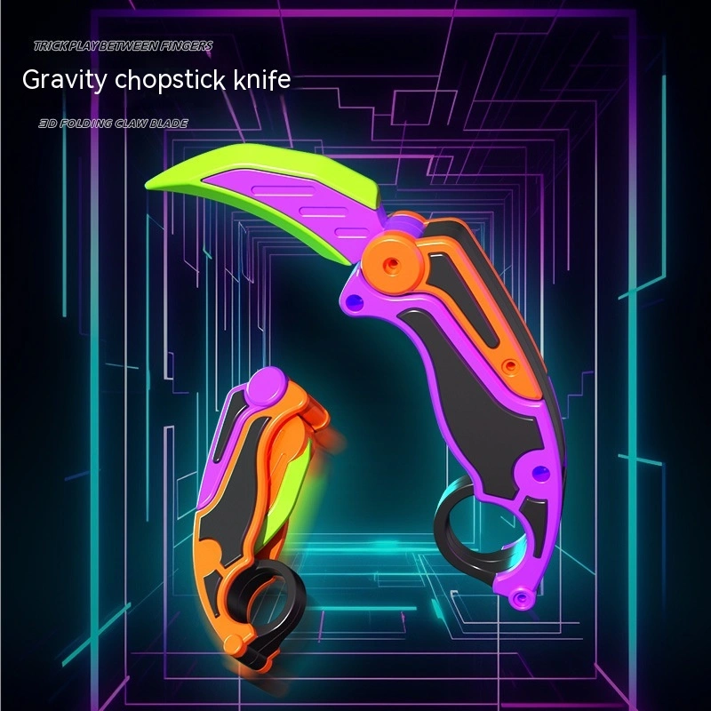 Gravity 3D Printing Folding Claw Knife