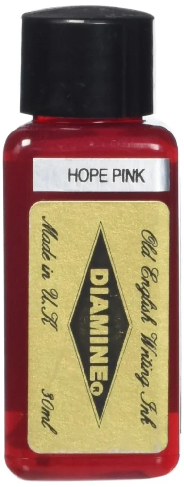 Diamine Fountain Pen Bottled Ink, 30ml - Hope Pink