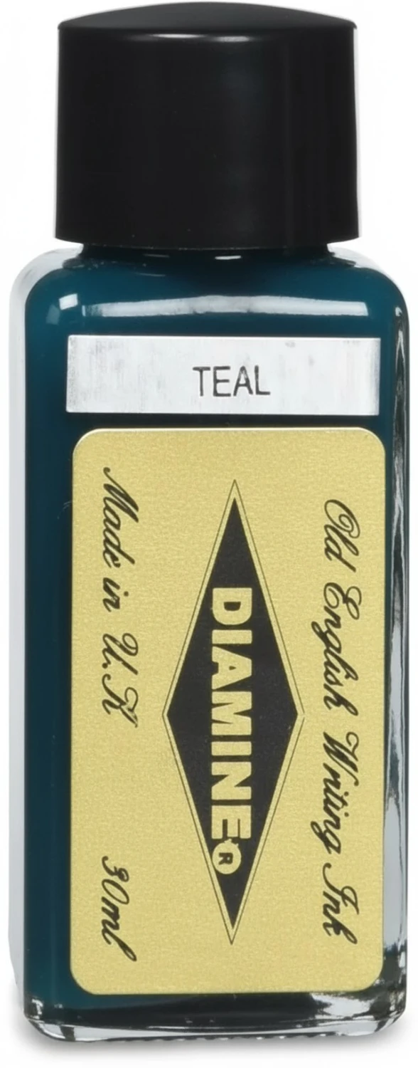 Diamine Fountain Pen Bottled Ink, 30ml - Teal