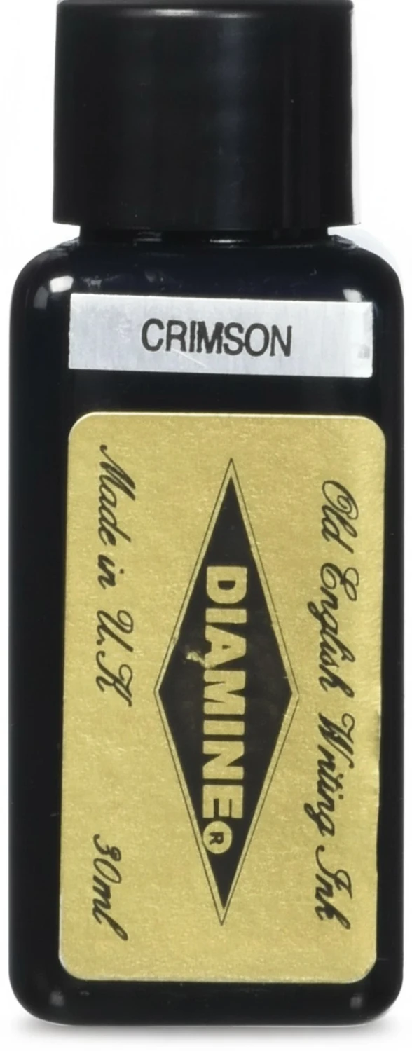 Diamine Fountain Pen Bottled Ink, 30ml - Crimson