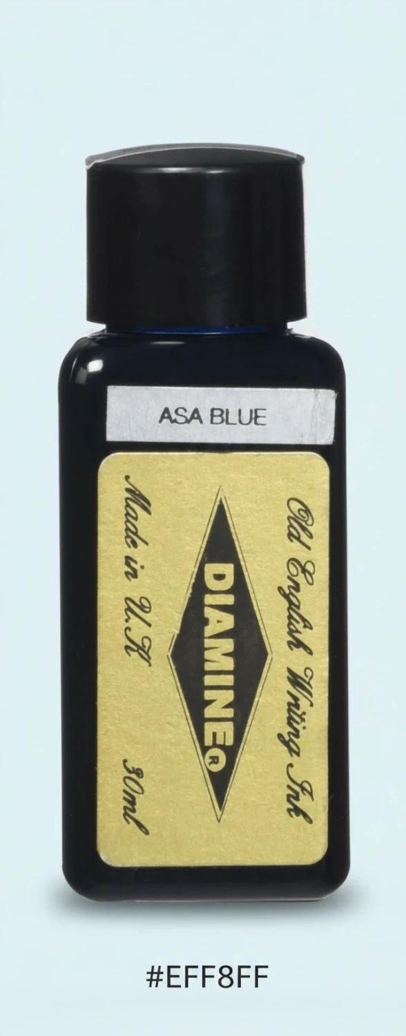 Diamine Fountain Pen Bottled Ink, 30ml - Asa Blue