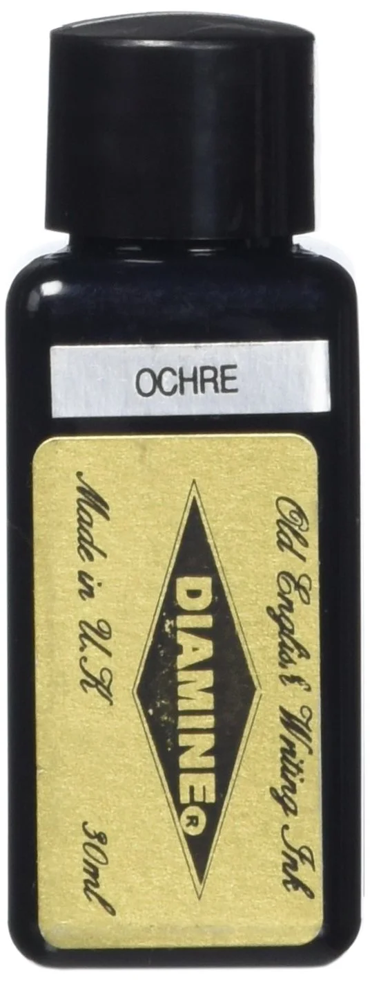 Diamine Fountain Pen Bottled Ink, 30ml - Ochre