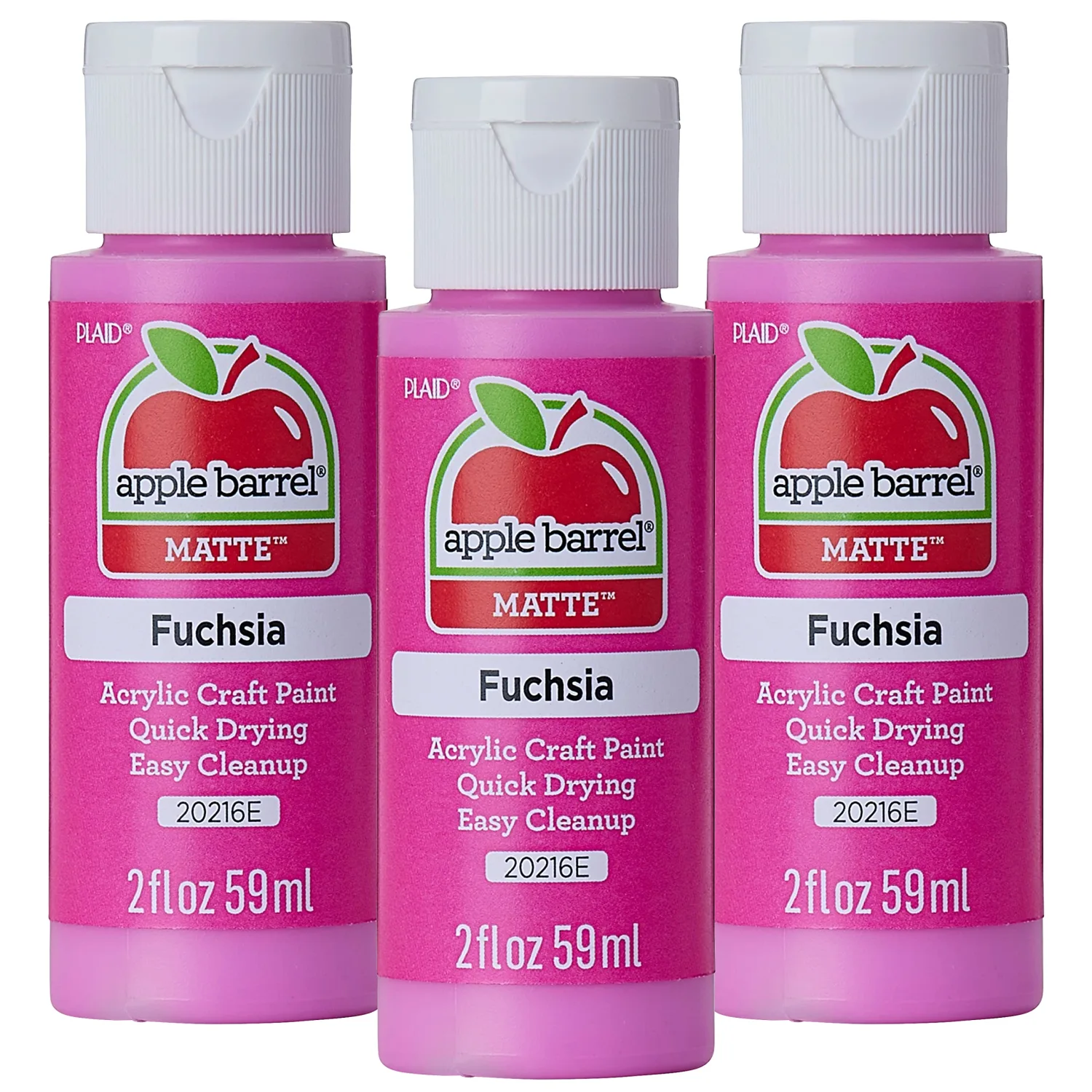 Acrylic Paint, Fuchsia (Pack of 3) 2 oz, 20216EA