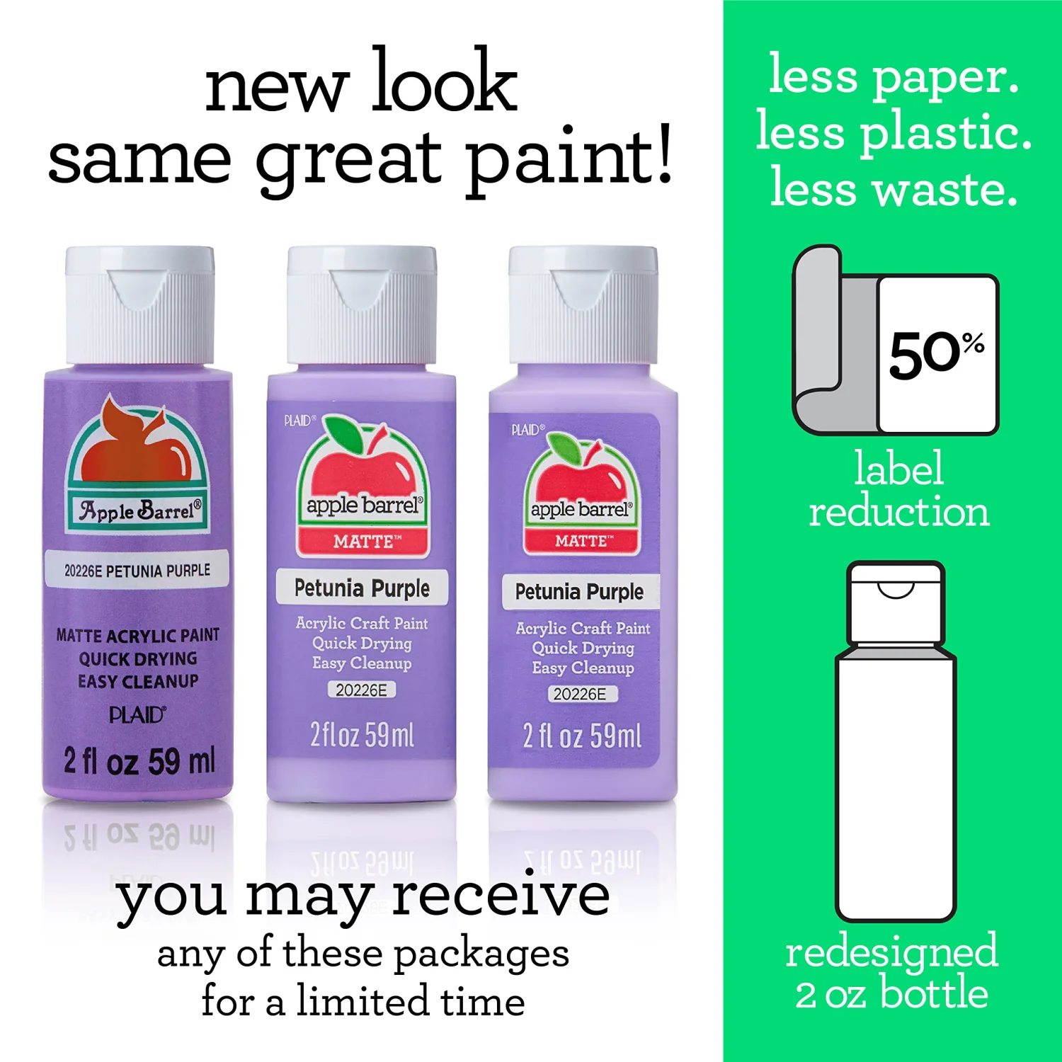 Acrylic Paint in Assorted Colors (2 Ounce), 20493 Neon Purple