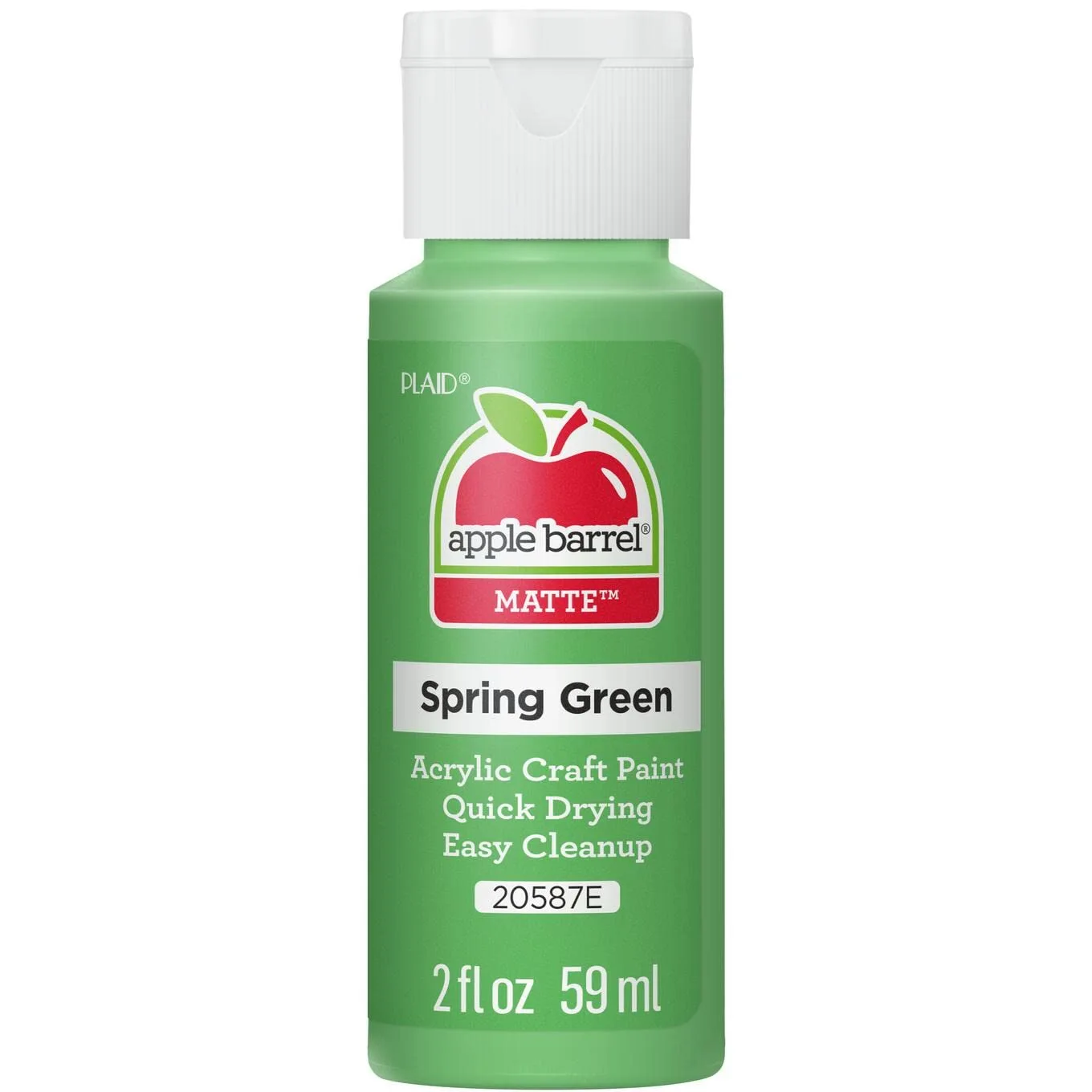 Apple Barrel Acrylic Paint in Assorted Colors (2 oz), 20587, Spring Green