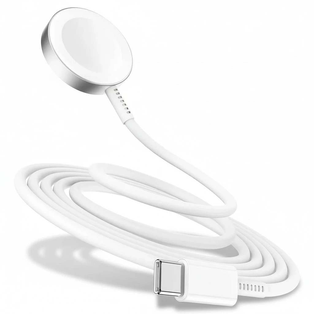 5W Fast Charging USB C Cable 6ft Compatible with Apple Watch Series SE2/8/7,[Apple MFi Certified] Magnetic Watch Charger for iWatch 6/5/4/3/2/1 Includes 38mm 40mm 42mm 44mm 45mm Dimensions - White