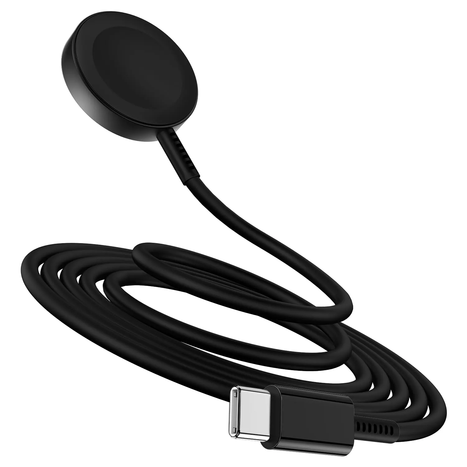 5W Fast Charging USB C Cable 6ft Compatible with Apple Watch Series SE2/8/7,[Apple MFi Certified] Magnetic Watch Charger for iWatch 6/5/4/3/2/1 Includes 38mm 40mm 42mm 44mm 45mm Dimensions - Black