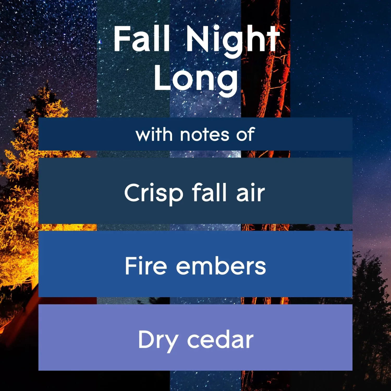 Glade Candle Jar, Air Freshener, Fall Night Long, 3.4 oz, 2 Count