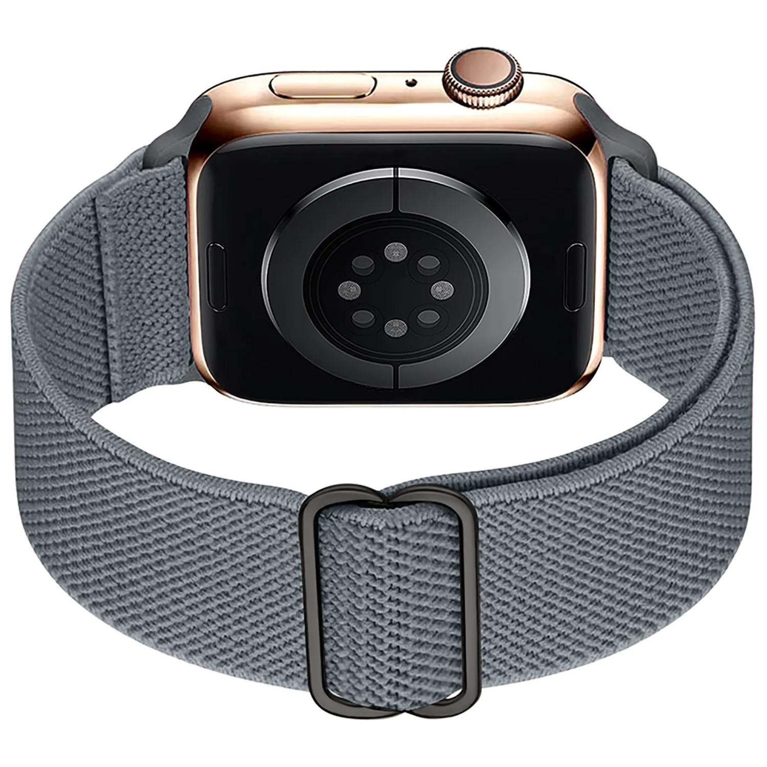 Stretchy Nylon Loop Bands Compatible with Apple Watch 38mm 40mm 41mm 42mm 44mm 49mm Adjustable Soft Elastics Strap Compatible with Apple Watch SE Ultra iWatch Series 8/7/6/5/4/3/2/1 (Blue gray,