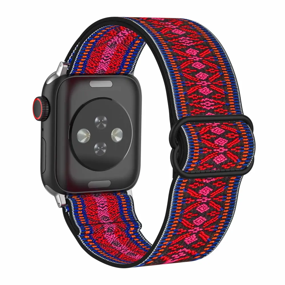 Stretchy Nylon Loop Bands Compatible with Apple Watch 38mm 40mm 41mm 42mm 44mm 49mm Adjustable Soft Elastics Strap Compatible with Apple Watch SE Ultra iWatch Series 8/7/6/5/4/3/2/1