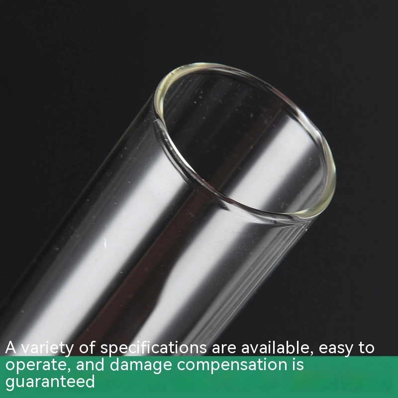 Glass Test Tube Flat Mouth Round Flat Bottom Test Tube Chemical Laboratory Consumables