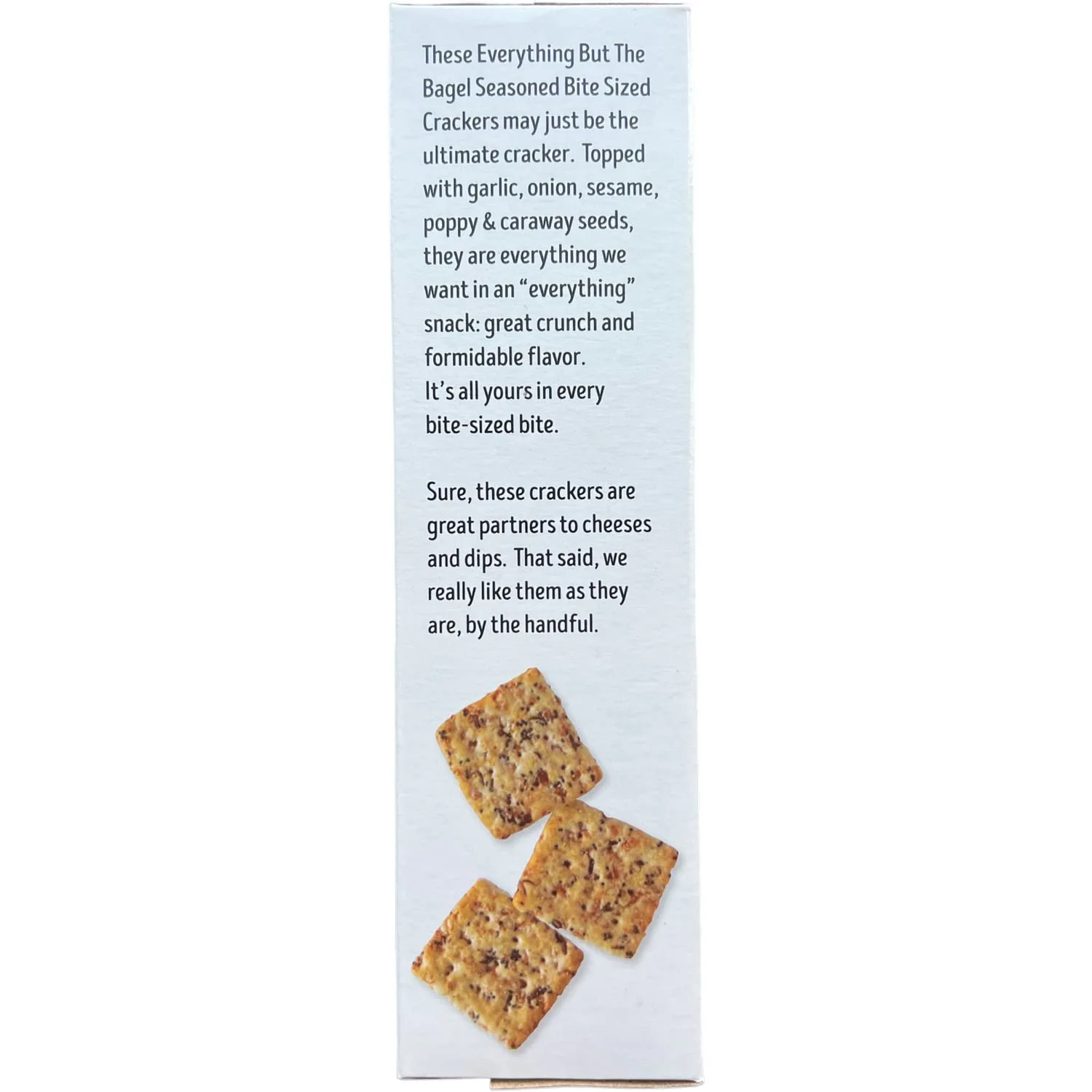 Trader Joe's Everything but the bagel Seasoned Bite Sized Crackers, 10 oz (Pack of 1)