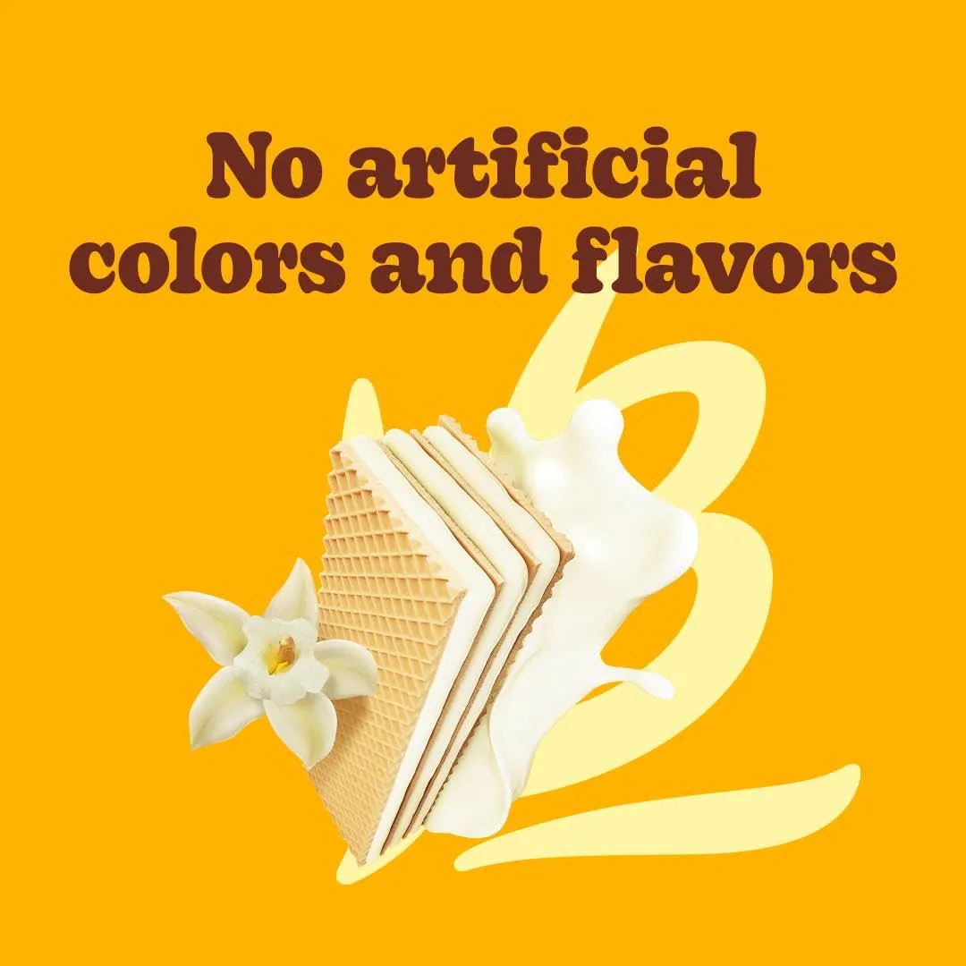 Bauducco Vanilla Wafers - Crispy Wafer Cookies With 3 Delicious, Indulgent, Decadent Layers of Vanilla Flavored Cream - Delicious Sweet Snack or Dessert - 9.0 oz (Pack of 1)
