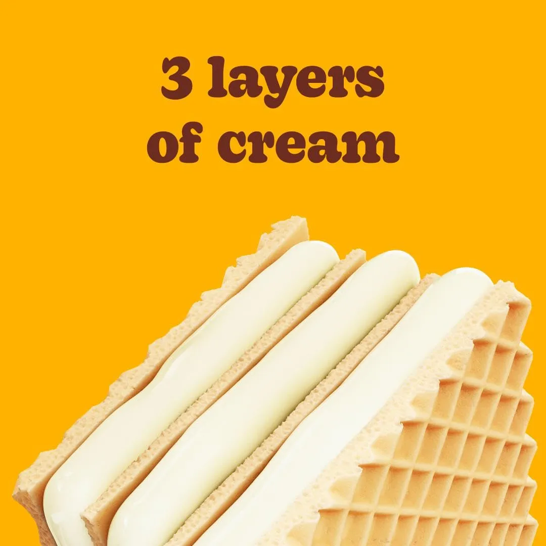 Bauducco Vanilla Wafers - Crispy Wafer Cookies With 3 Delicious, Indulgent, Decadent Layers of Vanilla Flavored Cream - Delicious Sweet Snack or Dessert - 9.0 oz (Pack of 1)