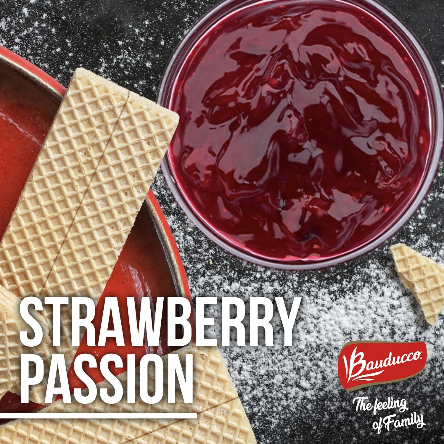 Bauducco Strawberry Wafers - Crispy Wafer Cookies With 3 Delicious, Indulgent, Decadent Layers of Strawberry Flavored Cream - Delicious Sweet Snack or Desert - 5.82oz (Pack of 1)