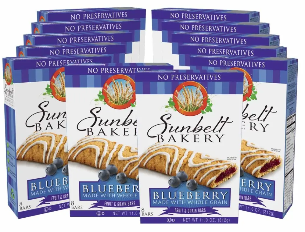 Sunbelt Bakery's Blueberry Fruit & Grain Bars, 1.4 oz Bars, 96 Count