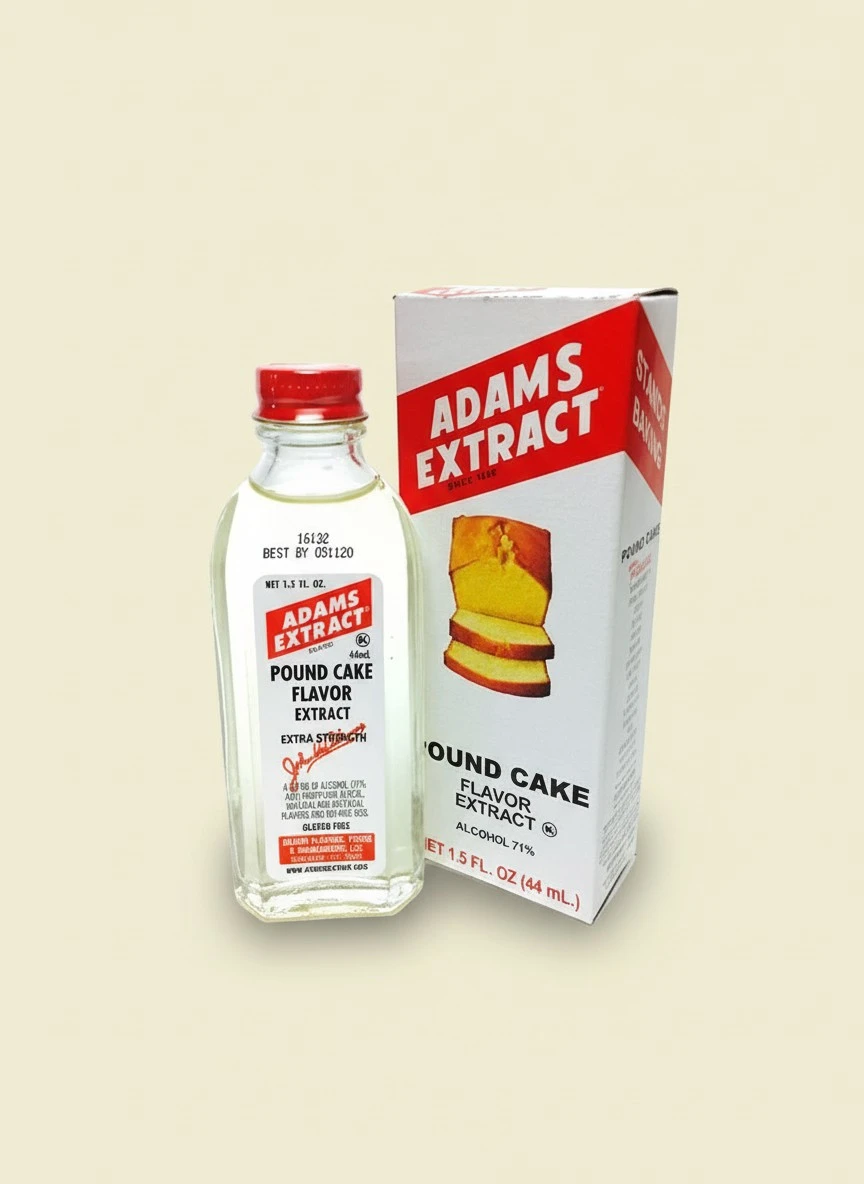 Adams Extract Pound Cake Flavoring 1.5oz Bottle (Pack of 3)