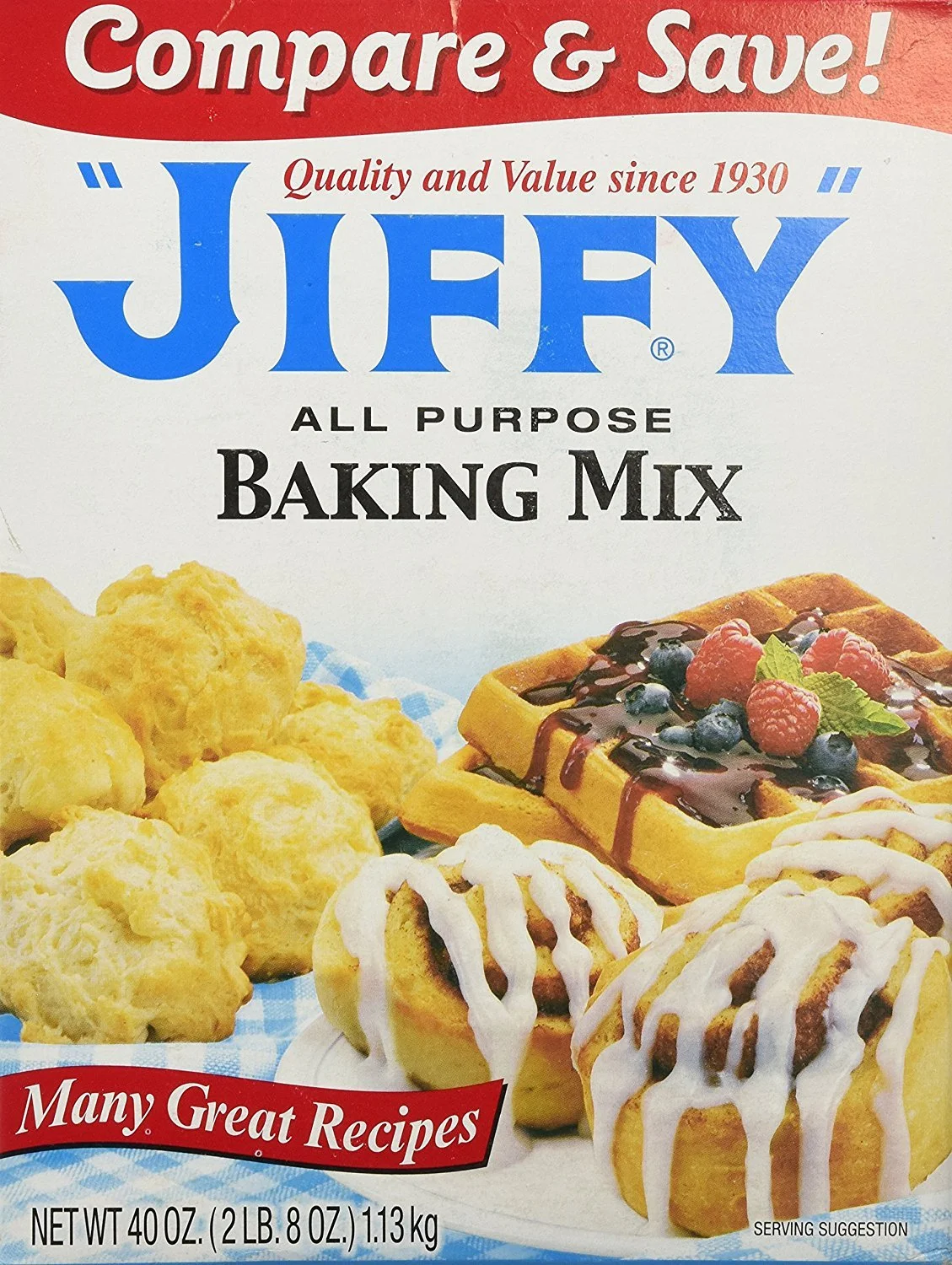 Jiffy All Purpose Baking Mix, 40 oz (Pack of 1)