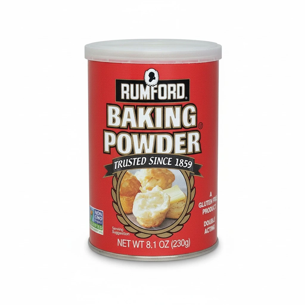 Rumford Aluminum Free Baking Powder, Canisters, 8.1 Ounce (Pack of 2)