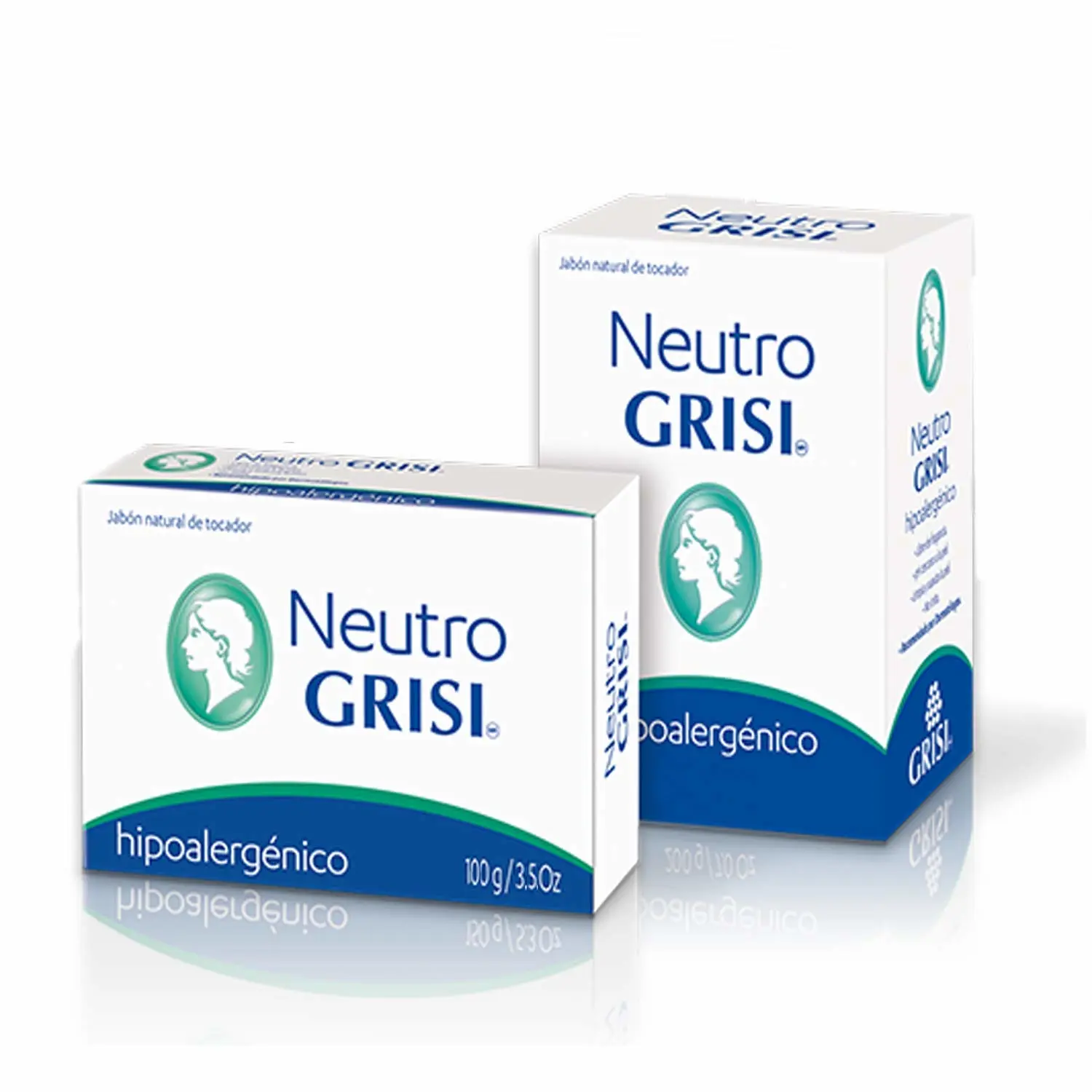 6pk - Neutral Soap - Hypoallergenic - Jabon Neutro - Grisi