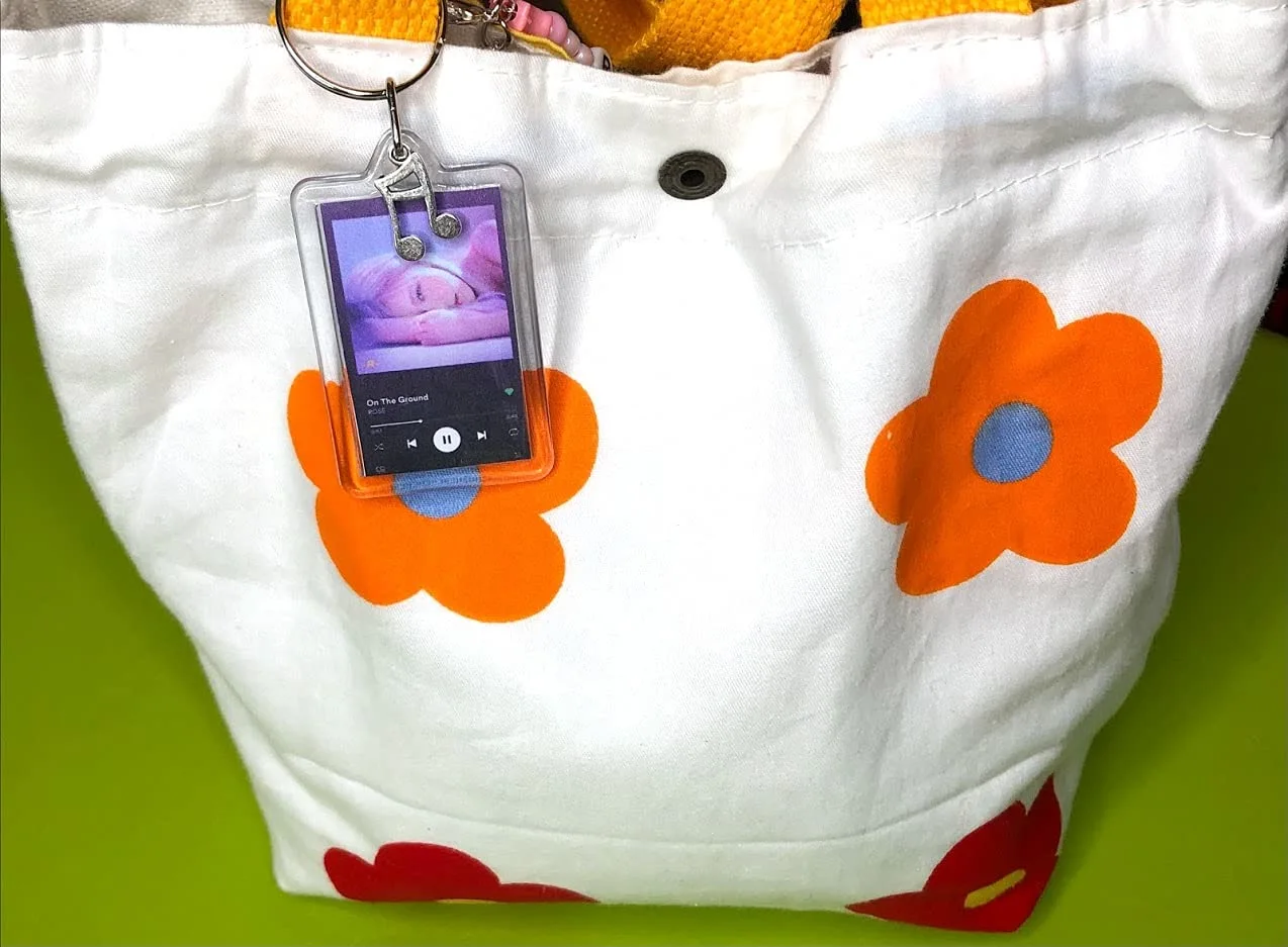 Spotify Song Plaque Keychain ~ CUSTOM ~ Key chain + Add Charm | TWICE | EXO | TXT | ENHYPEN | ASTRO | STRAY KIDS | BLACK PINK | 2PM | NCT 127 | NCT Dream | Aespa +