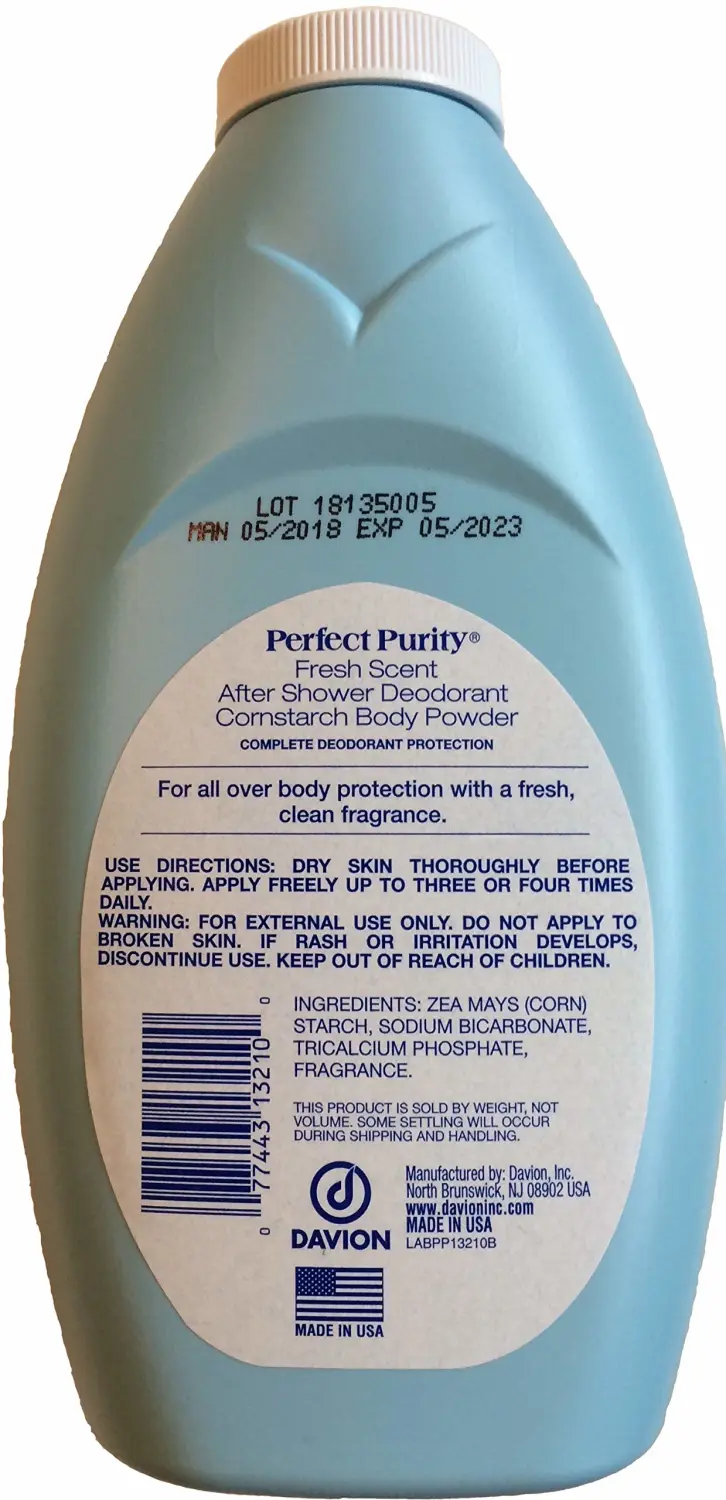 Talc Free After shower Deodorant Body Powder