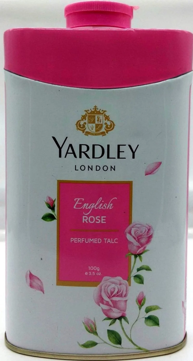 Yardley London English Rose Perfumed Deodorizing Talc Talcum Powder 100gm