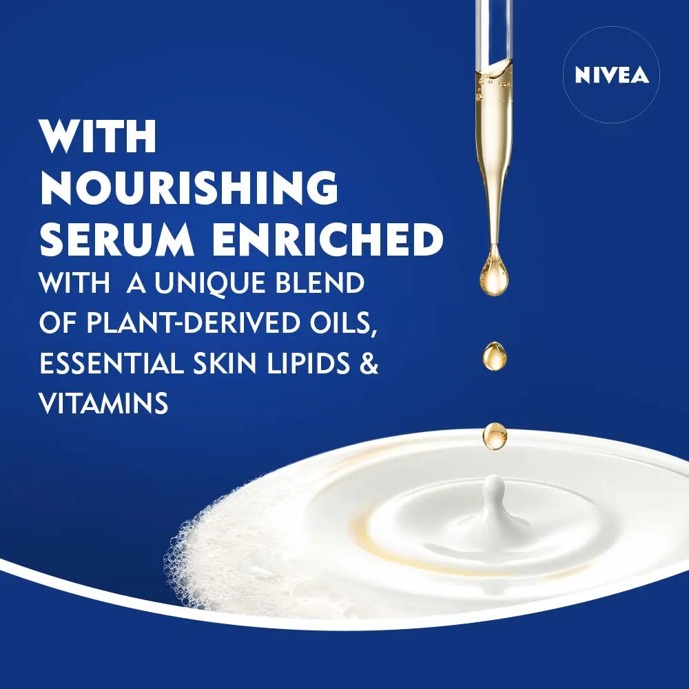 Nivea Nourishing Botanical Blossom Moisturizing Body Wash for Dry Skin, 30 Fl Oz Pump Bottle